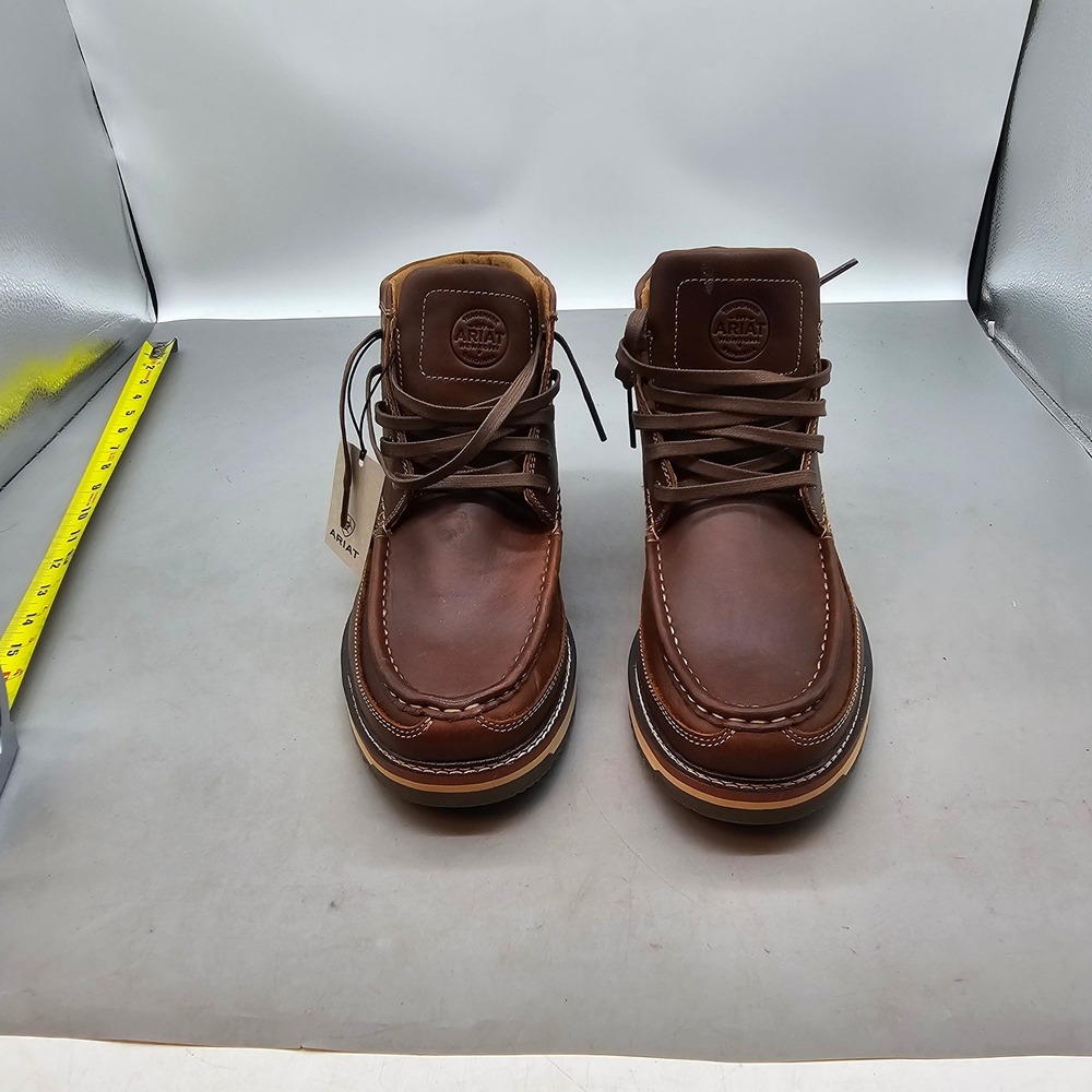 Ariat Lookout Foothill Brown Leather Moc Toe Chukka Boots 10025144 Mens 10 EE